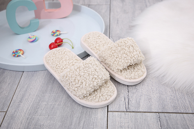  plush women lamb wool cotton slippers  NSPE10034