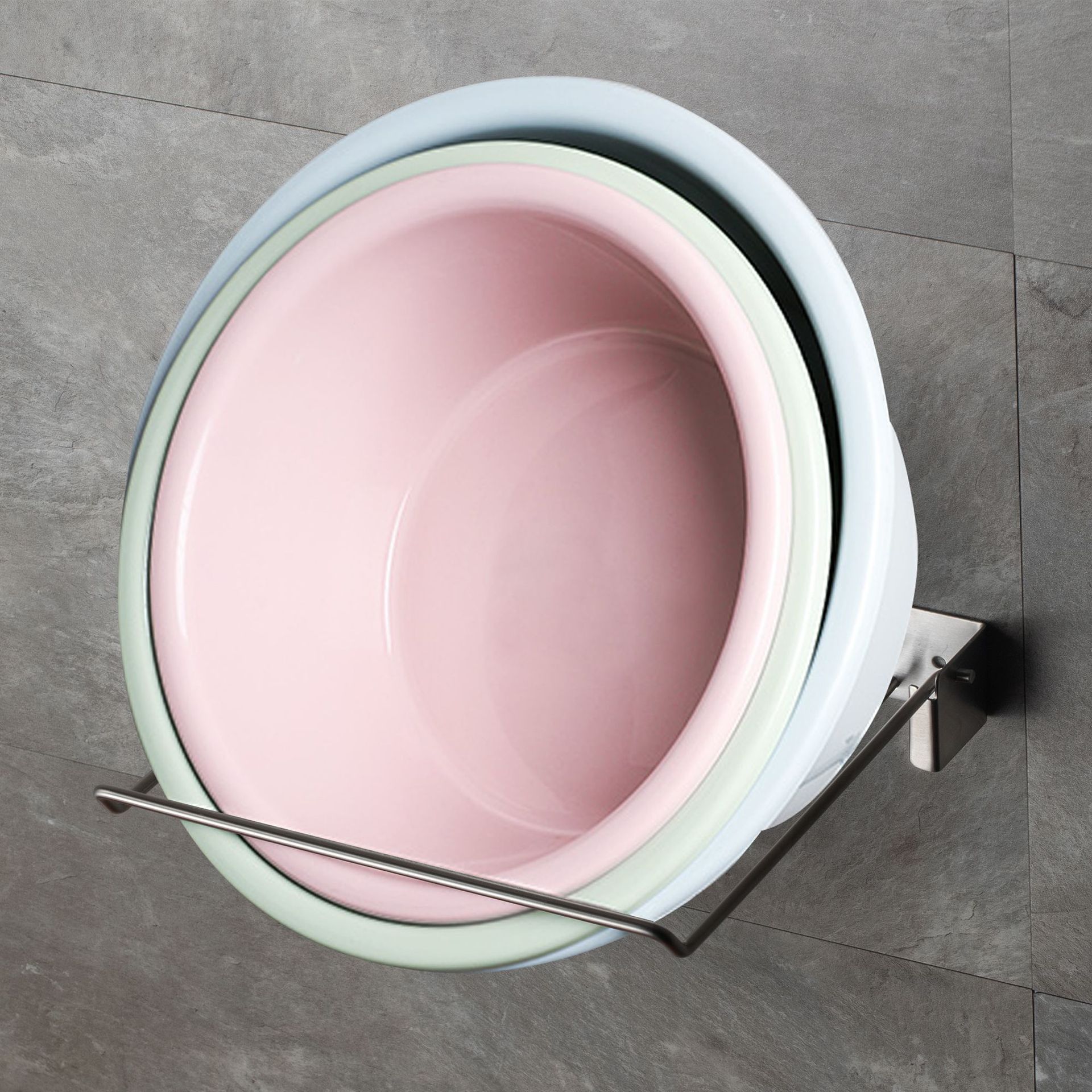 廠家直供 新款創意壁挂式免打孔304不鏽鋼廚房浴室衛生間臉盆架