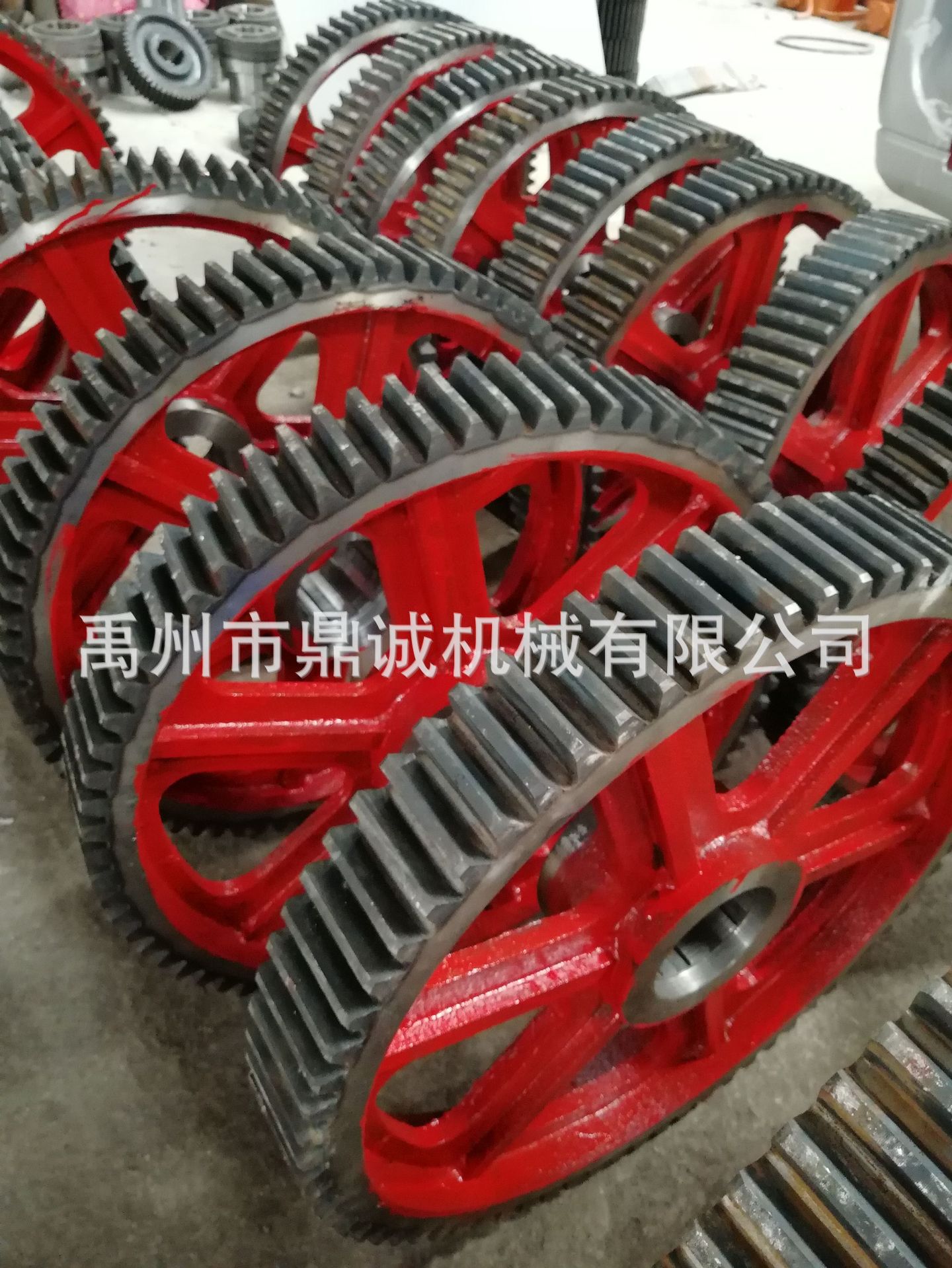 厂家直供 矿用皮带机铸钢75牙花键同步齿轮齿面高频淬火热处理现