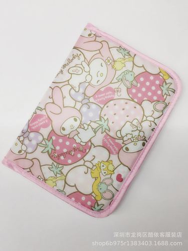 New Cartoon Melo Mom’s Good Helper ID Bag Medical Insurance Card Bag Passport Bag Grid Storage Clutch Bag