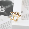 Retro cute ring, golden silver accessory, Japanese and Korean