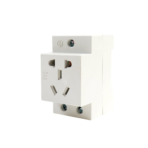 AC30 five-hole modular socket multi-function five-pin 10A single 5-hole rail socket (36mm)