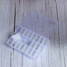 可拆24格透明塑料收纳盒美甲五金工具裱花嘴包装盒端子渔具pp盒子