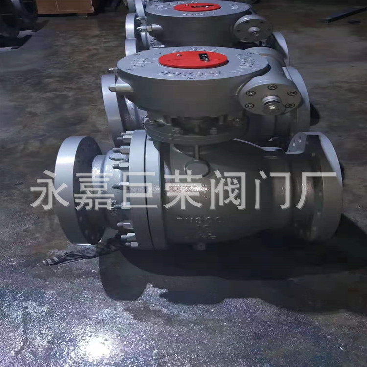 铸钢法兰上装式半球阀 电动固定式球阀Q947F-25C DN500