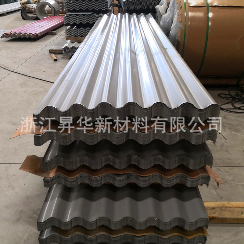 武汉铝镁锰横铺波纹板0.8厚氟碳漆白银灰988型836型825型780型