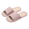 Summer slippers, footwear indoor, non-slip men's slide for beloved, cotton and linen, soft sole