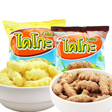东南亚特色食品卡啦哒米球 泰国原装进口休闲膨化小零食批发17g