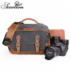 Seven-color cotton waterproof batik canvas photography bag shoulder camera bag retro casual SLR canvas bag wholesale