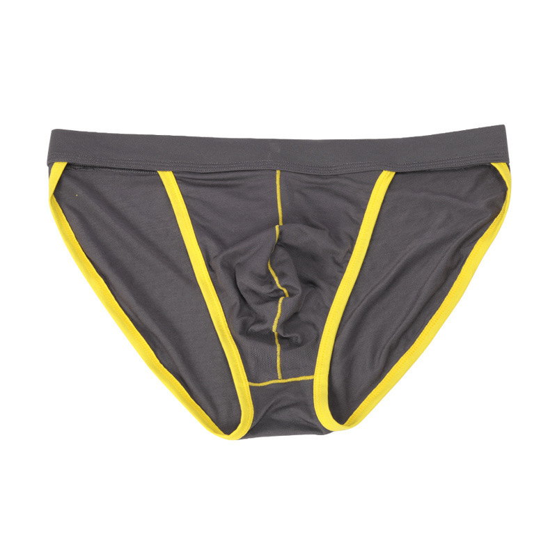 Factory direct men's modal underwear sexy cotton bladder waist T pants briefs modal contrast pants