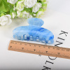 Korean version of large fashion new acrylic hair clip women's striped candy color hair clip bath plate hair top clip