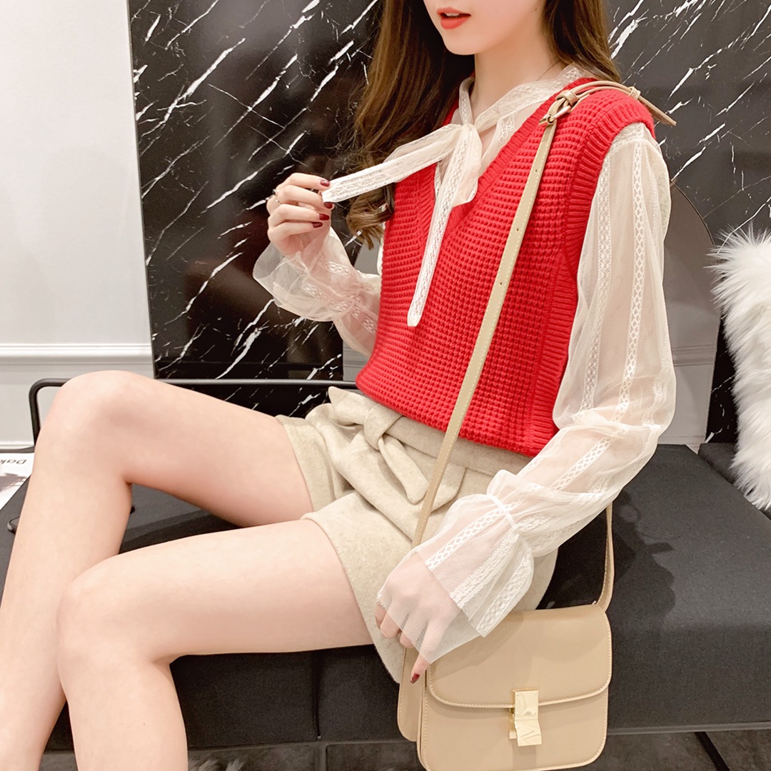 Gilet femme en Mouton cachemire - Ref 3316542 Image 30