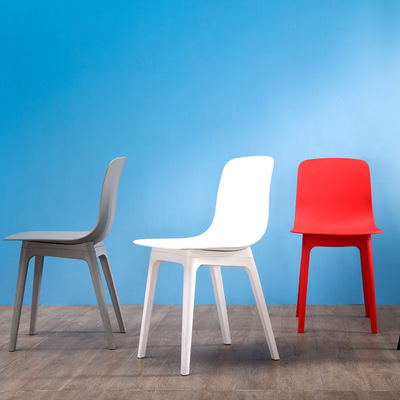 Northern Europe Plastic household backrest Dining chair Simplicity fashion Café leisure time Meeting Negotiate Plastic originality chair
