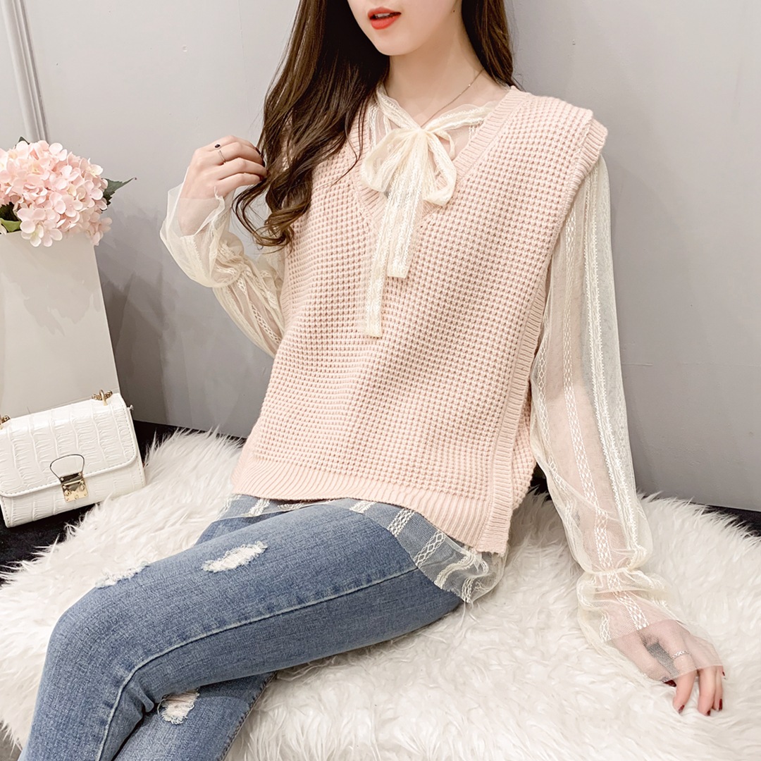 Gilet femme en Mouton cachemire - Ref 3316542 Image 12