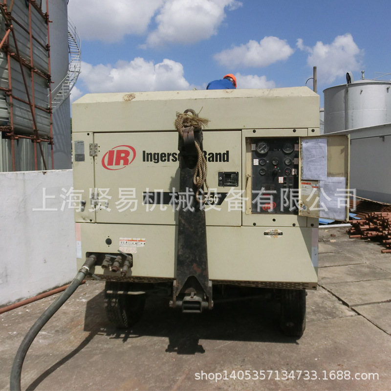 宁波江北英格索兰750柴动螺杆空压机租赁销售氮气换球罐气密试压