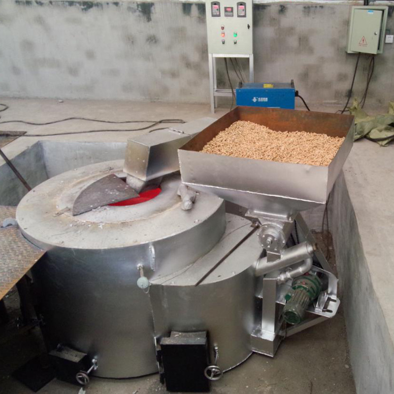 生物质颗粒燃烧熔铝现货供应350KG废铝熔化炉金属熔解保温熔炉