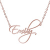 Necklace stainless steel with letters, chain, pendant, English, European style