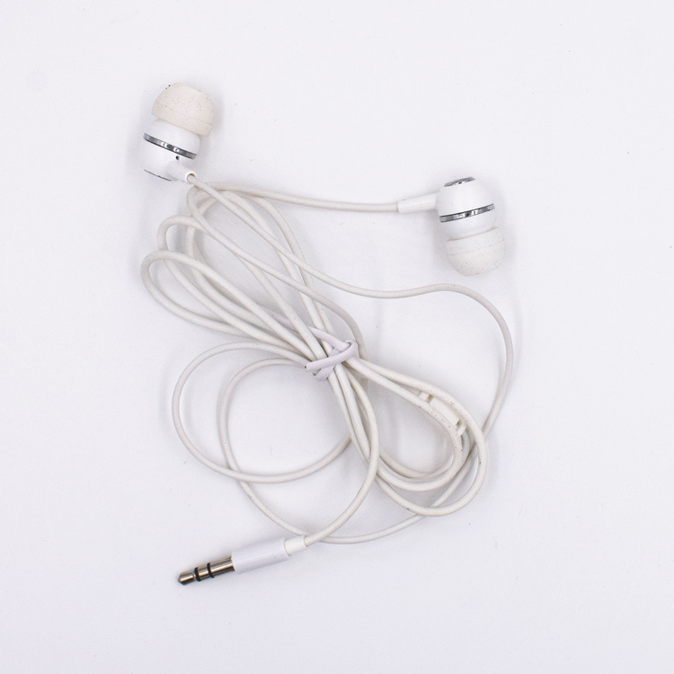Earphone Ear Barrel White Earphone Cable