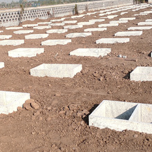 红桥石材基地基穴价格 石联石材 公墓灰色墓碑价格