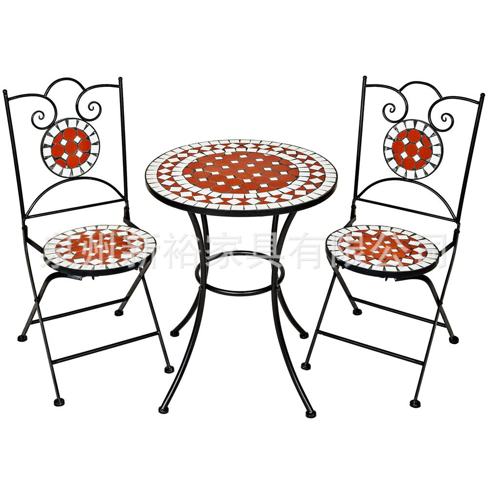 马赛克庭院桌椅组合