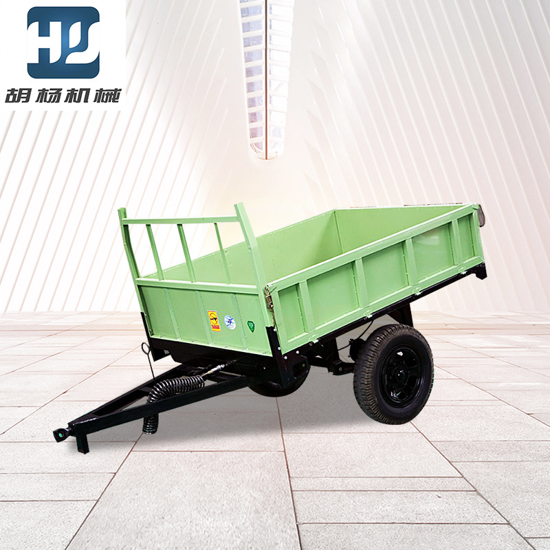 厂家批发 拖拉机农用拖斗 农用拖车自卸平板拖车 单轴双轴拖车