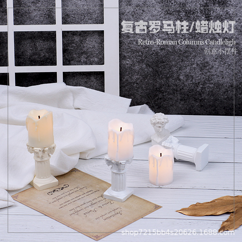 Roman column candle photo props background photography props shooting props ins decorative background cloth shooting props