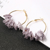 Fashionable earrings, cloth, Korean style, bright catchy style, flowered