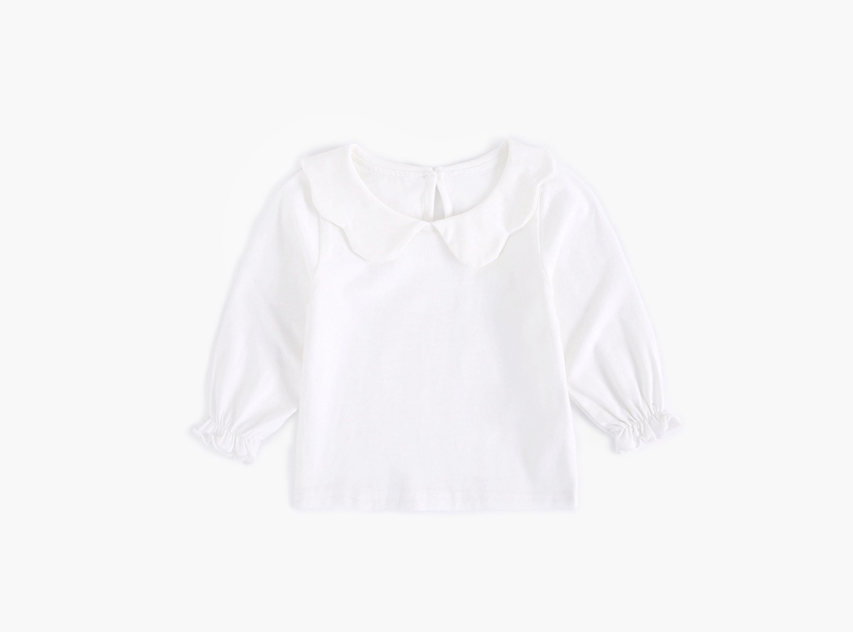 Petal Collar T-Shirt Child Wearing