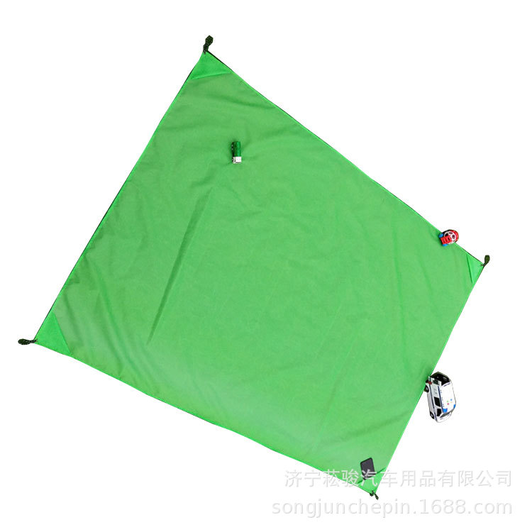 跨境供應戶外野餐墊 210T格子布春遊野營防潮墊沙灘墊廠家直銷