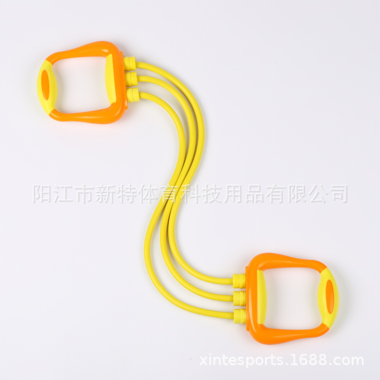 厂家直供乳胶拉力器 塑柄拉力器 儿童乳胶拉力器 健身器材 拉力器