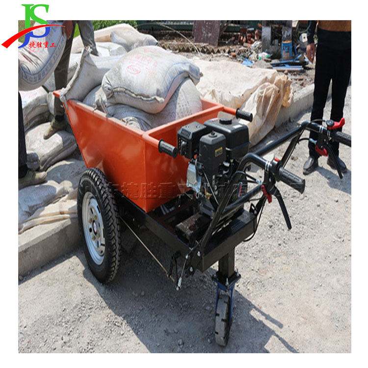 多用途运沙子车 省人力汽油手推灰斗车 工地材料转运小三轮车