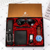 Set solar-powered, glasses, belt, capacious wallet, keychain, quartz dial, Birthday gift