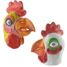 化妆舞会派对面具公鸡面具头套动物节日演出面具小鸡面具主播面具