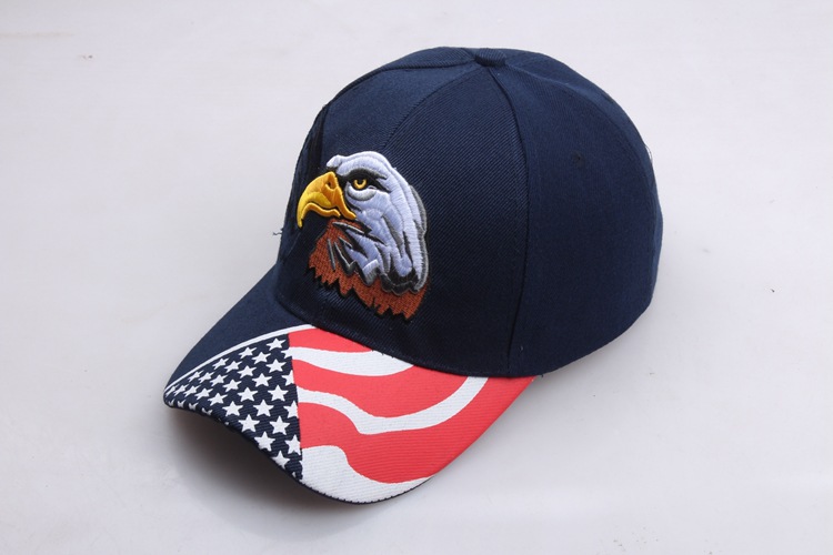 Lanyin Eagle Flag Five Point Star bestickter Baseball-Entenzungen-Sonnenhut Tide_voghion.com