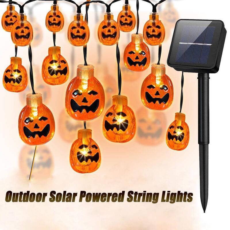 Solar string lights LED pumpkin grimace lights Halloween outdoor courtyard garden decoration e-commerce hot search string lights Solar string lights LED pumpkin grimace lights Halloween outdoor courtyard garden decoration e-commerce hot search string lights