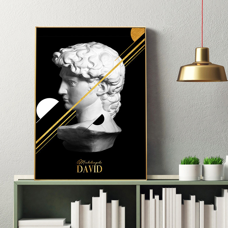 Living Room Decorative Painting Simple Abstract Sofa Background Painting Creative Combination Hanging Painting Bedroom Study Art Painting Hotel Painting