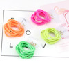 Base children's hair rope, Pilsan Play Car, set, hair accessory, Korean style, simple and elegant design, 10 pieces