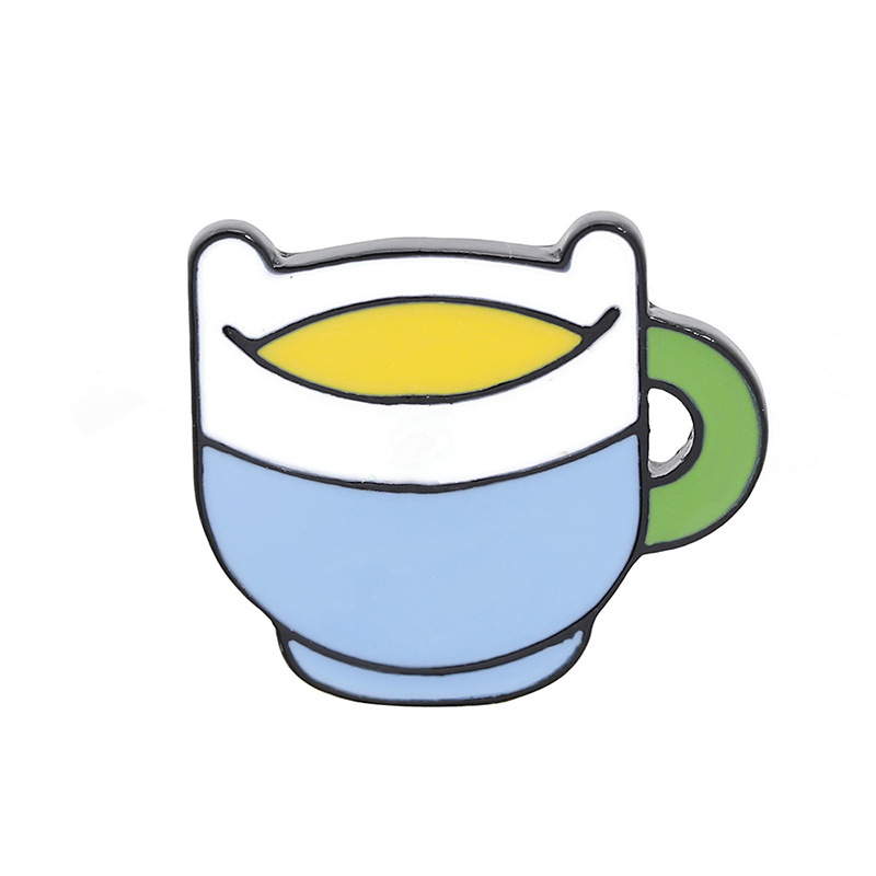 10g Weight Brooches Classification Daily Occasion Alloy Material Cartoon, Colorful, Badge, Cup, Cattle Pattern Unisex Gender Fashion Style Enamel, Enamel Craft Fashion Pin Cartoon Colorful Badge Alloy Enamel Unisex Brooches 11