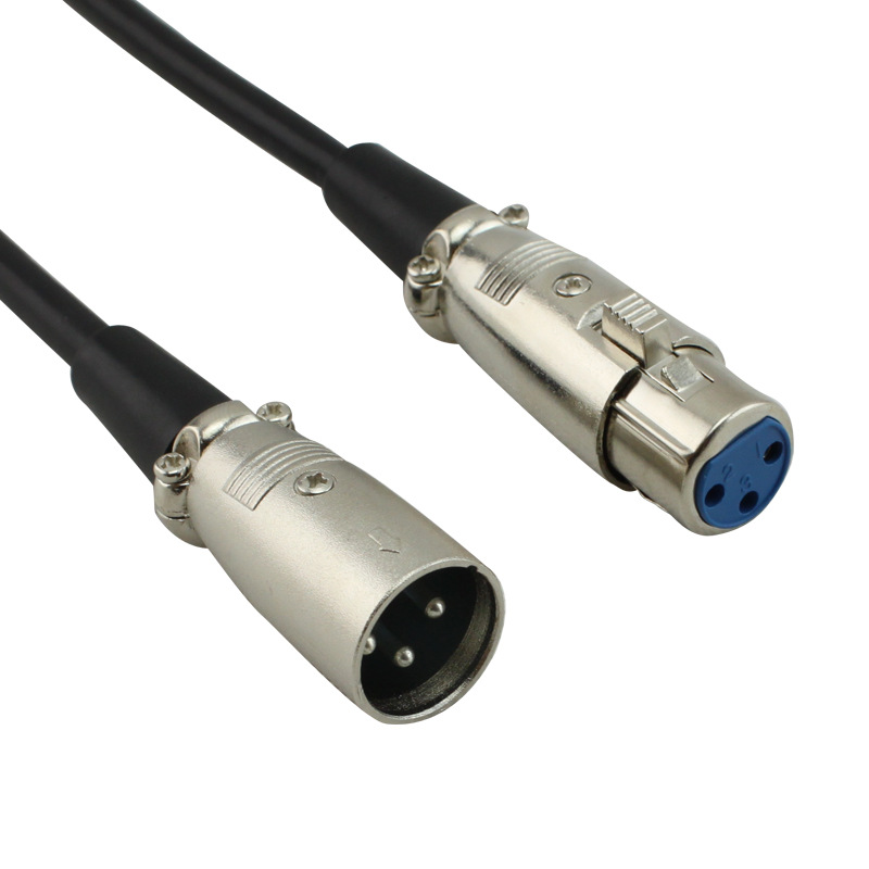 KMF-6296 话筒公对母音频线 厂家直销卡农线公对母三芯卡侬连接线