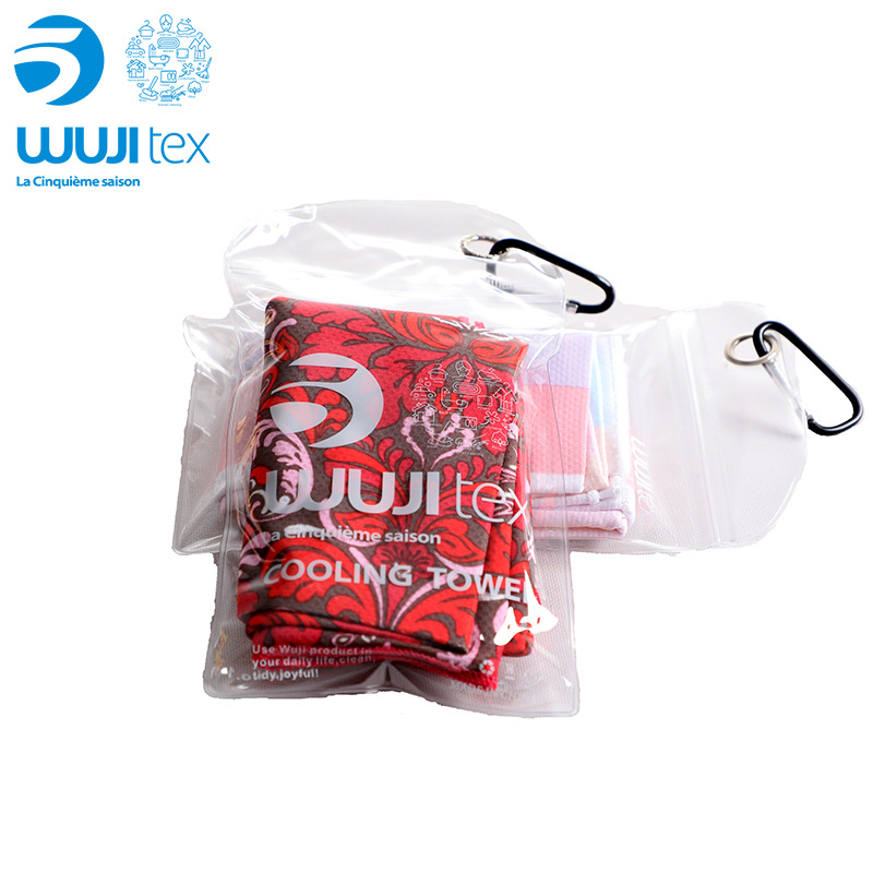 WUJI Manufactor Direct selling Superfine fibre printing Cold motion Sweat Quick drying cooling yoga Bodybuilding run Ice towel