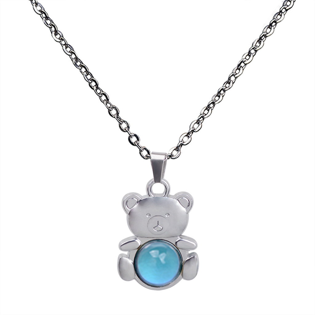 Acrylic Inlay Material Wholesale Jewelry Animal 201 Stainless Steel Arylic Zinc Alloy Acrylic White-Plated K Plating Necklace