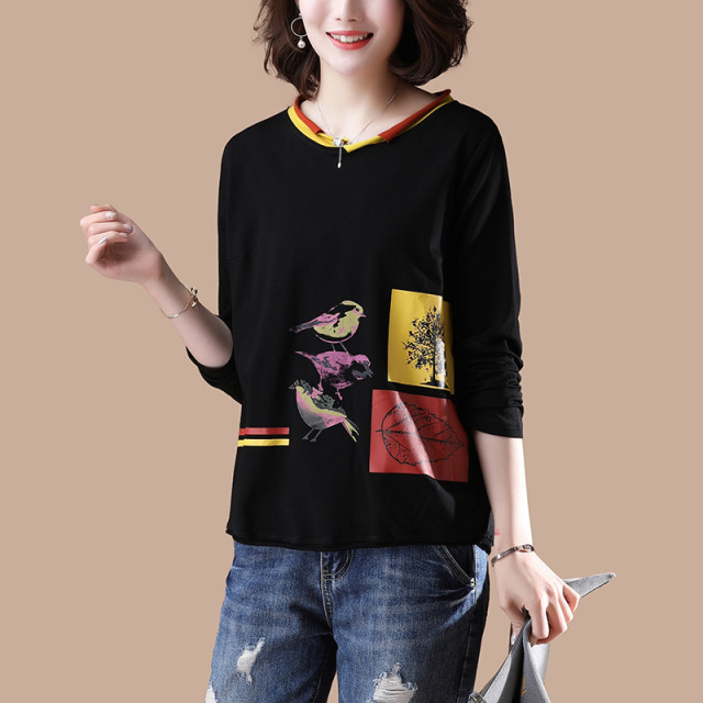 Autumn temperament sweater pullover round collar sanitary dress