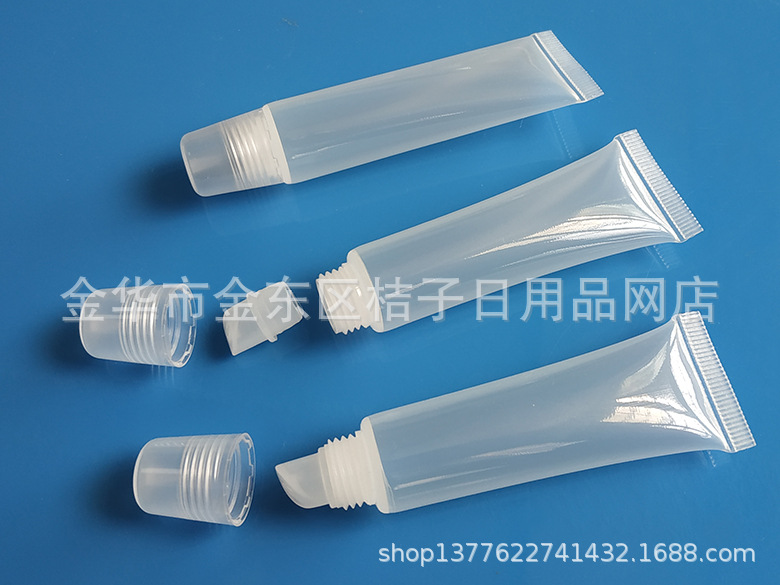 总长95MM  15ML旋盖斜嘴软管  挤压瓶 润唇膏管 唇彩软管 空管