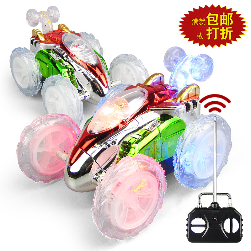 Nuevo truco eléctrico de control remoto de cuatro vías de camión de volteo de luz mercado nocturno puesto Venta caliente al por mayor juguetes educativos para niños