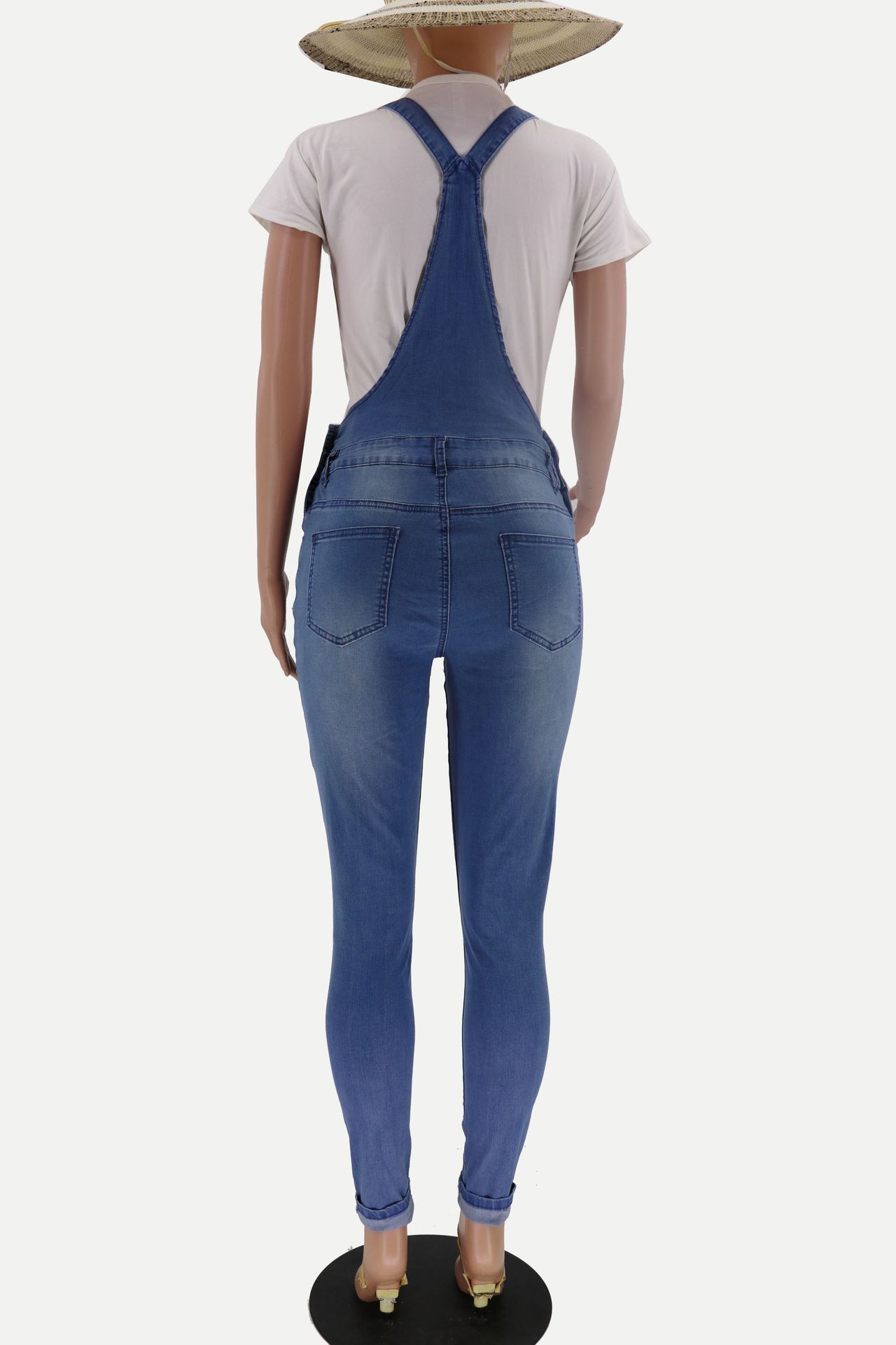 Women's Straight Leg Jeans With Hip Lifting Design For Daily Wear_voghion.com