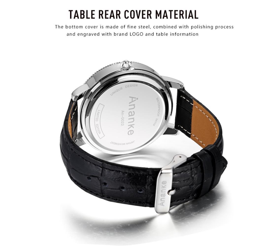 Men's Quartz Watch With Japanese Movement And Leather Strap_voghion.com