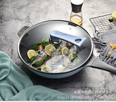 德國BAT麥飯石炒鍋不粘平底無油煙家用炒菜鍋具燃氣灶電磁爐適用