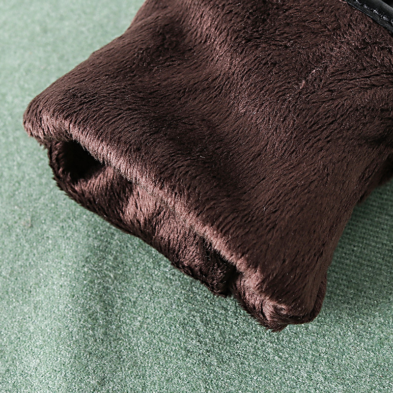 新款真皮手套女式冬季保暖羊皮触屏加绒加厚驾驶开车薄款时尚短款