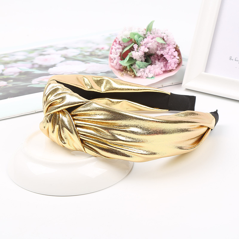 Metal Radium Bright Knotted Fabric Headband Fashion Sweet Headband display picture 6