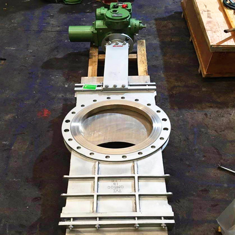 厂家直供 气动刀型闸阀 PZ673H DN300 电动耐磨刀型闸阀 矿浆闸阀