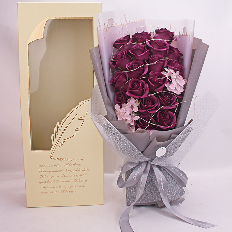 21朵冷美人花束800紫罗兰